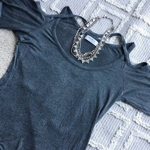 Bailey 44 Monarch Cut-out Stretch Jersey Top Large